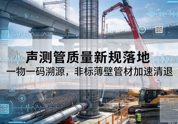 麻章声测管质量新规落地，一物一码溯源，非标薄壁管材加速清退
